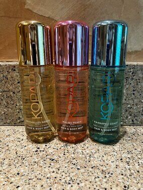 Kopari Set of Seychelles Sands, Malibu Peach, Kaanapoli Body Mists!! Brand New!!